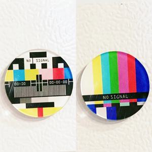 TEMU 2개 빈티지 TV 정전기 채널 표시 냉장고 자석 - 오벌 플라스틱 신호 없음 장식 스티커, 31.7mm 이하 컴팩트 사이즈 레트로 TV 다이얼 디자인, 귀여운 냉장고 자석, 주방 장식, 오피스 화이트보드용, 내구성 있는 자석, 식기세척기 장식, 창의적인 데코, 매끄러운 마감, 소형 자석, 선물 쇼퍼