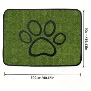 TEMU 강아지 훈련용 세탁 가능한 소변 패드, 초강력 재사용 가능한 강아지 패드, 녹색 긴 훈련용 패드, 바닥, 소파, 침대 및 크레이트용 누수 방지 및 미끄럼 방지 새끼 패드, 애완 동물 훈련용|배변패드|패드|소파패드