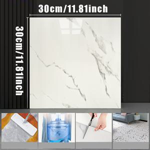 TEMU 55개입 모조 세라믹 타일 바닥 스티커, 자가 접착 방수 바닥 스티커, 30 * 30 사이즈, PVC 내마모성 소재, 쉬운 작업, 침실, 거실, 주방, 욕실 바닥 및 벽 리모델링 및 장식용