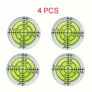 TEMU GOXAWEE 4개 세트 라운드 플랫, 32x7mm 포켓 레벨러 세트, 여행용 트레일러, 삼각대, 카세트 테이프, 회전형 라운드 버블 레벨, 여행용 트레일러, 카세트 테이프, 회전형 버블
