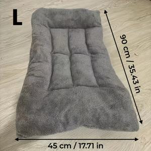 TEMU M/L/XXL 대형 플러시 강아지 침대 소파 고양이 둥지 강아지 케이지 매트, 두꺼운 초소프트 폴리에스터 펫 매트, 소형, 중형 및 대형 고양이와 강아지에 적합 - 귀여운 직사각형 소파, 고양이 침대, 실내용 고양이 침대, 강아지 침대, 대형 고양이 침대|이불|소파