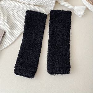 TEMU 새로운 두꺼운 따뜻한 산호 양털 레그 워머 및 겨울철용 무릎 보호대