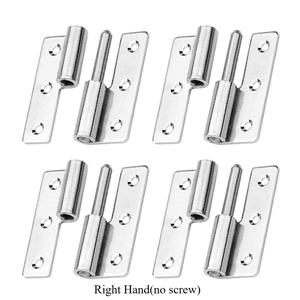 TEMU 가정용 문과 창문에 적합한 3인치 리프트 오프 경첩 스테인리스 스틸 4개 세트 - 좌우 모두 사용 가능, 광택 처리된 끝단과 현대적인 스타일로 상업용으로 이상적입니다.