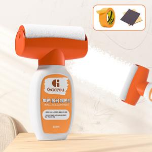 TEMU 벽 보수용 페인트 벽면 롤러 페인트 보수용 커버 속건페인트 330ml 셀프페인팅 일체형 미니 벽지 오염 곰팡이 제거 라텍스 페인트