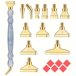 TEMU 반짝이는 호박 모양 플라스틱 펜