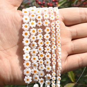 TEMU 귀여운 작은 루스 비즈, 천연 글레이즈 마감, 4/6/8mm 사이즈로 제공, 목걸이, 팔찌, 귀걸이 등 주얼리 제작에 적합.|은목걸이