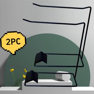 TEMU 2개 세트 멀티 티어 디스플레이 스탠드 - 립글로스, 주얼리, 키체인, 펜, 이어폰용 헤비듀티 - 컴팩트 탁상용, 사무실, 매장용 - 공간절약형 수직 액세서리 홀더|귀걸이|목걸이|은목걸이