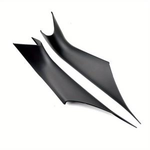 TEMU BMW 5 시리즈 G30 G31 2017-2023용 2색 차량 도어 핸들, BMW 518 520 520 525 530 540용 블랙 카본 파이버 패턴 내부 도어 풀 핸들 커버