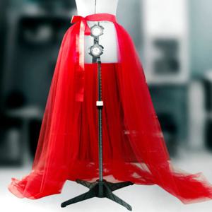 TEMU 레트로 파티 및 볼에 완벽한 반투명 블랙 튤 롱 스커트 드레스