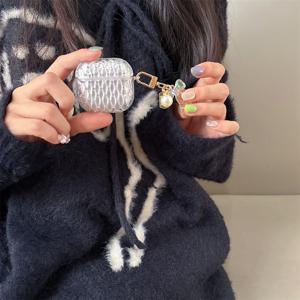 TEMU 투명 이어폰 케이스, 수제 이어폰 케이스, 매달린 체인 이어폰 케이스, 귀여운 이어폰 케이스, 보호 커버, 에어팟 2/3/프로/프로 2/에어팟 4용