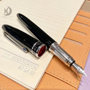 TEMU 고급형 펜 - 가는 잉크 & 0.38mm 팁 | 캘리그라피 필기 잉크 펜, 스테인리스 스틸, 중간 굵기, 블랙/블루 - 남녀를 위한 이상적인 선물|캘리그라피