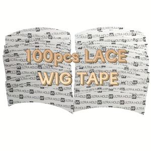 TEMU 앞면 레이스 가발 접착 시트 100개입, 레이스 메시 접착에 적합, 양면 테이프 (레이스 가발용), 빠른 접착, 가발 접착 시트