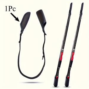 TEMU 매직 밴드가 있는 탄력성 낚시대 보호 커버 - 내구성 강화, 스크래치 및 찌그러짐 방지, 휴대용 로드 슬리브 (담수/해수용) - 루어, 스피너, 웜 호환 가능 - 낚시 여행 정리에 이상적, 고강도 소재, 컴팩트 디자인, 강화된 보호 기능