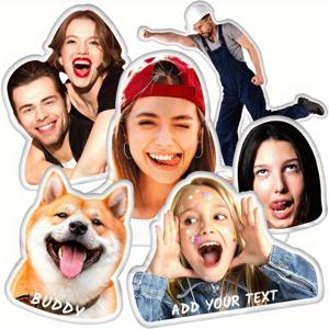 TEMU 사진 커스텀 베개, 강아지 고양이 얼굴 베개, 맞춤형 생일 선물 여성 남성 커플용, 반려동물 사진 추모 기념품