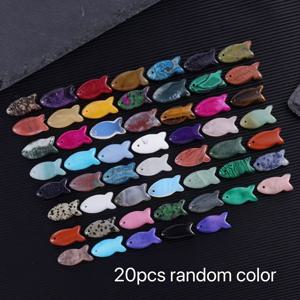 TEMU 20개 천연석 우아하고 패셔너블한 동물 물고기 모양, DIY 펜던트 목걸이, 팔찌, 발찌, 휴대폰, 열쇠고리, 가방, 자동차 액세서리, 정원 홈 물고기 탱크 장식, 가족과 친구에게 선물하기 좋은 휴일 선물|인테리어소품
