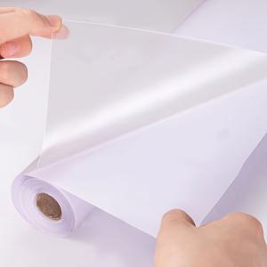 TEMU 두꺼운 투명 PET 보호 필름 롤, 다양한 표면에 적합한 자가 점착식 벽지, 반려동물 긁힘 방지 투명 스티커, 주방, 거실 및 침실용 자가 점착식 벽지|시트지