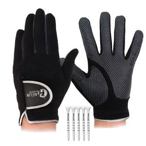 TEMU 남성용 겨울용 골프 장갑 1쌍 - 추운 날씨용 터치스크린 장갑, 하이킹용