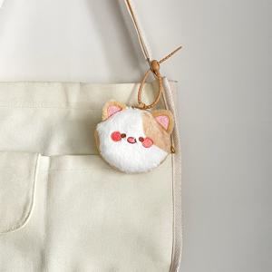 TEMU 1개 세련된 트렌디 카툰 블러쉬 고양이 동전지갑, 립스틱 파우치, 블루투스 이어폰 & 케이블 정리백, 친구 선물, 할로윈, 크리스마스 선물