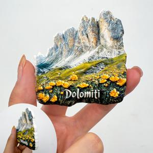 TEMU 이탈리아산 냉장고 자석, 돌로마이트 화이트 마블 재질, 3D 수공예 레지니, 창의적인 주방 장식, 고급 PVC 자석 냉장고 자석