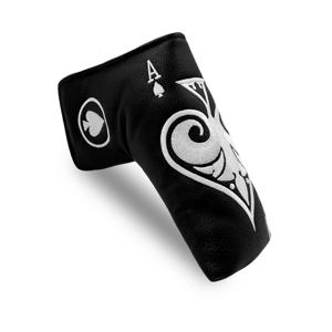 TEMU 골프 퍼터 헤드커버 - 포커 카드 디자인, 세련된 자수로 오래가는 컬러, 클럽 헤드에 완벽 적합, 세련된 감각과 실용성을 동시에. 골프를 위한 완벽한 보호 아이템