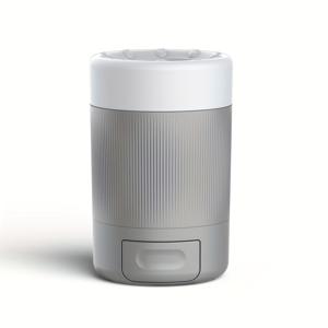 TEMU 1개 강아지 발바닥 클리너 - 강력한 진흙 & 먼지 제거, 휴대용 애완견 발 세척 시스템, 강아지 사이즈 (강아지 & 소형견) - 그레이/오렌지