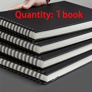 TEMU 60페이지 고급 무산수 아크릴 스케치북 - 무거운 스파이럴 바인딩 아트 저널, 30장 (총 60페이지) 포함, , 캘리그라피, 드로잉, 페인팅용 - 레이플랫 바인딩, 연필, 마커, 수채화용 내구성 종이