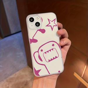 TEMU 아이폰 17, 16E, 16, 15, 14, 13, 12, 11 Pro Max Mini Air XR XS X 7 8 Plus에 적합한 사랑스러운 도모쿠눔 만화 폰 케이스, 부드러운 TPU 무광택 뒷면 커버 - 밀짚 쉘 - 투명 - XH719