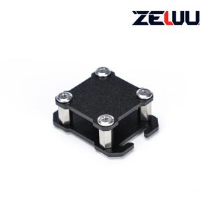 TEMU 1 워키토키 몰리 고정 베이스 | 야외 도구 EDC, 모듈형 보관, 등반, 캠핑 액세서리용 택티컬 라디오 홀더 클립, ABS 소재