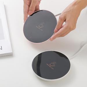 TEMU 컵워머 빠른 가열 자동 종료 기능 55도 스마트 온도유지 머그 컵워머 커피 티 보온 받침대