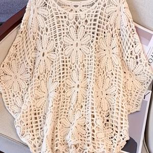 TEMU 플러스 사이즈 - 플러스 사이즈 - 플러스 사이즈 - 우아한 오프숄더 라운드넥 레이스 탑 - 세련된 올 시즌 블라우스, 정교한 레이스 패턴, 가볍고 통기성 좋은 원단