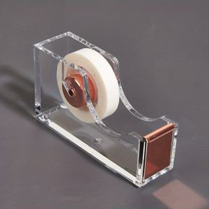 TEMU 1pc 투명 아크릴 테이프 홀더 사무실 장면에 적합한 절묘한 테이프 커터