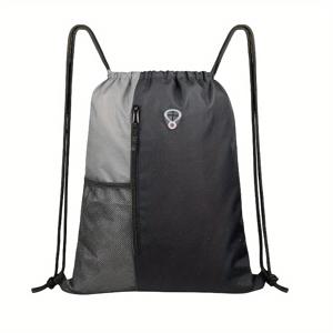 TEMU 캐주얼 끈 맟추 배낭, 가벼운 여행 번들 포켓, 헬스장, 스포츠 및 야외 활동을 위한 내구성 있는 보관 자루