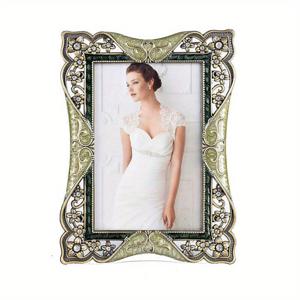 TEMU 북유럽 스타일 로맨틱 유럽 웨딩 드레스 크리에이티브 사진 프레임, 금속 에나멜 컬러 사진 프레임, 웨딩 사진 디스플레이 스탠드.