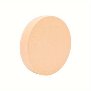 TEMU 1개 원형 메이크업 스펀지 파운데이션용, 무향 SBR 라텍스 소재, 전문 화장 블렌더 패드, 블렌딩용 메이크업 스펀지