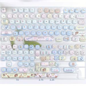 TEMU MOG 라운드 키캡 PBT 다이 서브 키캡 MX 스위치 기계식 키보드 게임용 귀여운 키캡 Nj68 GMK67 키보드 키트|키캡|키캡