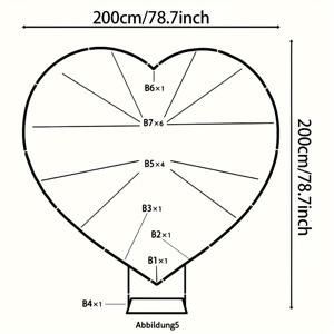 TEMU MZYi.LINGER 골든 하트 메탈 아치 프레임 78.7 인치 - 결혼식, 기념일, 신부 샤워, 생일, 졸업식을 위한 아이언 러브 스탠드 - 풍선, 꽃, 파티 장식을 위한 다재다능한 배경 스탠드