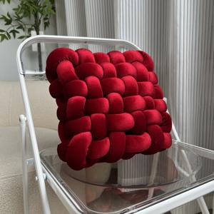 TEMU 골든 벨벳 라이트 럭셔리 매듭 스퀘어 의자 쿠션 소파 등받이 베개 베이 윈도우 패드