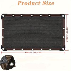 TEMU 블랙 그늘막 천과 햇빛 가리개: 정원 테라스, 잔디밭, 식물 및 온실을 위한 UV 보호, 야외 퍼걸라 및 캐노피를 위한 그늘 제공, 농업용 온실 차광망