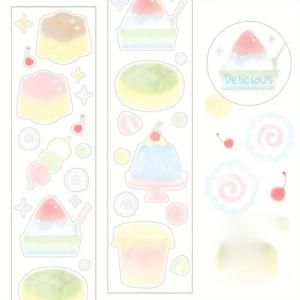 TEMU 1 롤 스위트 케이크 과일 쿼터 제너럴 저널 DIY 한국 마스킹 스크랩북 스티커 데코 테이프 - 크래프팅, 저널링 및 장식용 아름다운 접착 테이프, 스크랩북 용품, 유쾌한 디자인, 밝은 색상