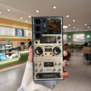 TEMU 행운의 라디오 삼성 갤럭시 S25 울트라/S24 울트라/S23 울트라 호환 충격 방지 강화유리 휴대폰 케이스, S24 플러스/S23 플러스/S22 울트라용 피부 친화적 S24 5G 오염 방지 창의적인 풀커버 렌즈 S23 휴대폰 케이스, 남성 및 여성을 위한 선물