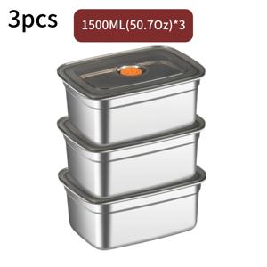 TEMU 3개/4개 스테인리스 스틸 밀폐 보관 용기 (뚜껑 포함), 밀폐 보관 상자, 도시락, 누수 방지 벤토 박스, 냉장고 및 냉동고 보관에 적합, 식사 준비, 점심, 야외 피크닉에 적합|냉동고|트라이탄밀폐용기