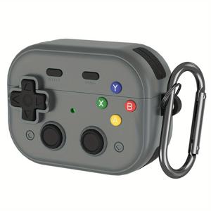 TEMU 에어팟 4/3/Pro2/Pro용 레트로 게임 컨트롤러 스타일 디자인 이어폰 케이스 커버