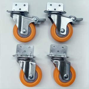 TEMU 가구용 1인치/2인치 캐스터 4개 세트, 저소음 고무 바퀴, 360도 회전 가구 캐스터, 식물 스탠드, 가구, 책장 및 성탄 축제 장면에 적합