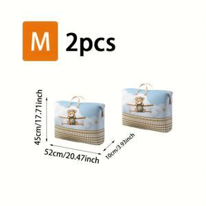 TEMU 하트 2개 대형 접이식 수납백 - 이사, 여행, 가정용 헤비듀티 캐리어 정리함, 지퍼포함, 공간절약형 옷, 침구류, 이사박스 수납