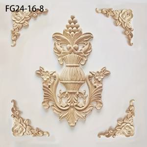 TEMU 고체 목재 조각 인레이 홀로우 우드 앱리케 홈 데코 5개 세트, 무도장 벽 스티커 - 캐비닛, 와인 캐비닛, 현관, 사무실, 문, 창문, 벽난로 선반, 가구, 액센트 벽, DIY 데코, 문턱 장식, 휴일 장식용, 홈 ,가구 장식,러스틱 홈 액센트,조각된 나무 디자인,도색되지 않은 나무 조각,장식용 목재 패널,DIY 애호가