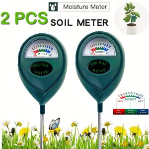 TEMU 투팩 토양 수분 측정기 - 가드닝 수경 재배 물 측정기 | 쉽게 읽히는 녹색 토양 습도계, 듀얼 스케일 디자인, 배터리 불필요, 빠르고 정확한 식물 물주기 표시기, 내구성 있는 플라스틱 소재