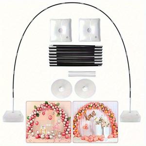 TEMU 21피스 풍선 아치 키트, 웨딩 라운드 아이언 링 아치 스탠드, 행사 장식 소품, 축제 및 졸업 시즌, 할로윈 장식, 크리스마스 장식