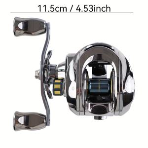 TEMU 밍우 헤비듀티 바닷물 및 담수 스피닝 낚시릴 - DC 트롤링 모터 호환, 부식 방지 합금 스풀, 대형 게임 피쉬(참치, 마린, 고등어)용 베이트캐스팅 휠 - 오른손/왼손 회수