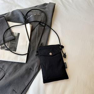 TEMU 여성용 숄더백, 아티스틱하고 신선한 미니 천 폰 파우치 가벼운 캐주얼 다용도 세로 크로스바디 소형 핸드백