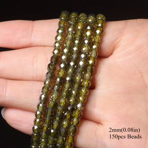 TEMU 2/3/4mm AAA 천연 스톤 파편형 그린 페리도트 반짝이는 작은 허리 비즈, 주얼리 DIY 팔찌 목걸이 공예용 루스 스페이서 비즈